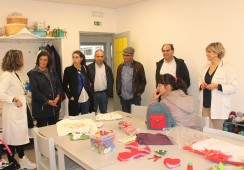 Empresários José Peixoto e Agostinho Peixoto visitam Serviços da Cercimarante