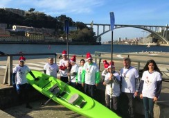 Atividade Experimental de Remo, na Foz do Rio Douro