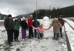 Clientes do LRAM foram ver a neve