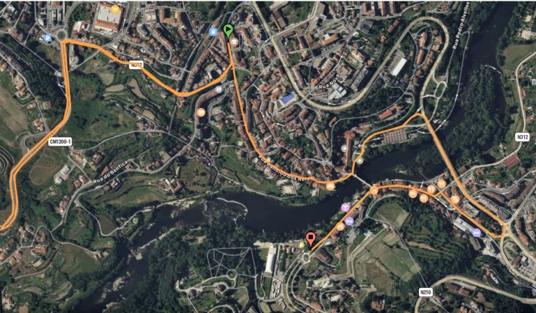 PERCURSO CAMINHADA SOLIDÁRIA: V MEIA MARATONA ANTÓNIO PINTO - AMARANTE