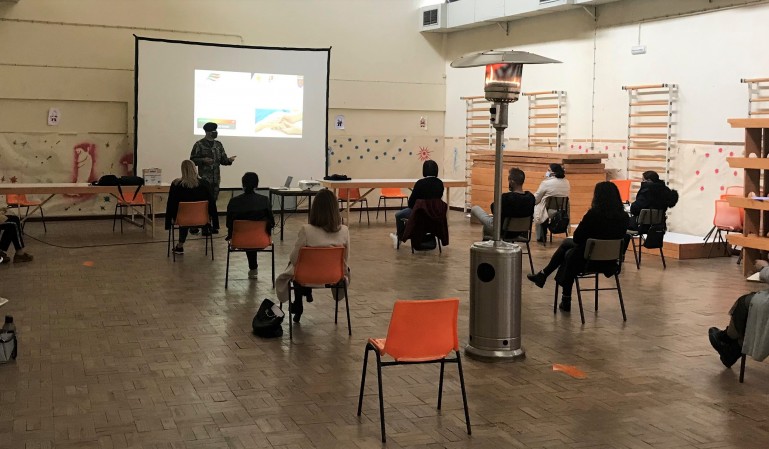Ação de sensibilização do Exército, no âmbito da COVID-19
