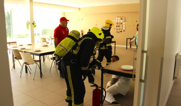 Simulacro interno realizado na ERPI
