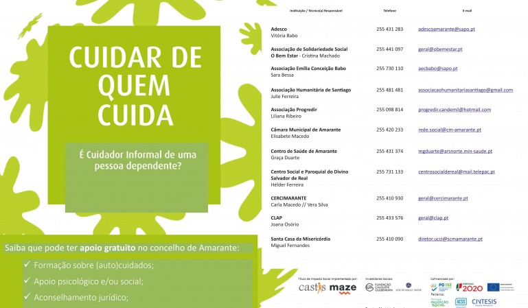 É CUIDADOR INFORMAL DE UMA PESSOA DEPENDENTE? 