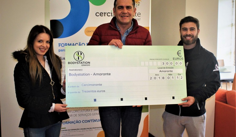 BodyStation - Amarante entrega donativo à Cercimarante