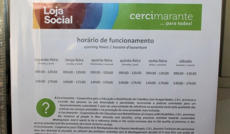 Visite a Loja Social da Cercimarante!